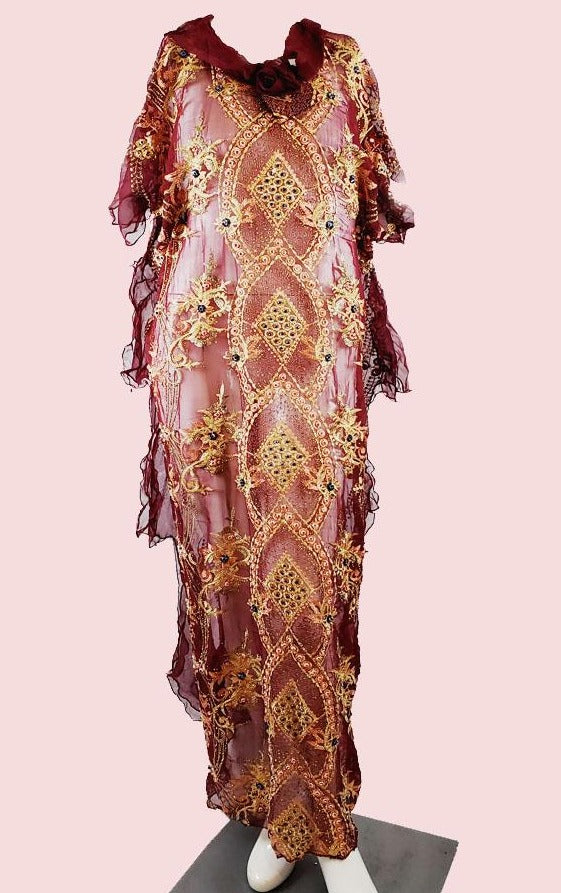 Women Dera - D23- درع فاخر مطرز كريستال