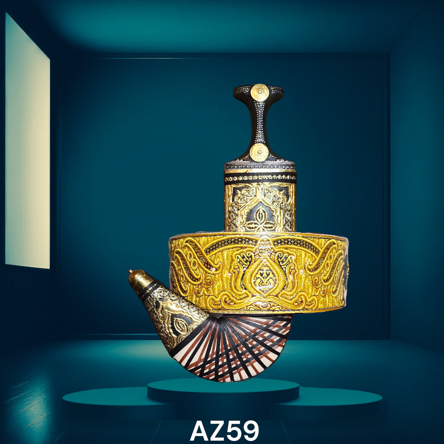 جنبية ذهبية ستايل سيفاني -AZ59- جنبية ذهبي ستايل صيفاني