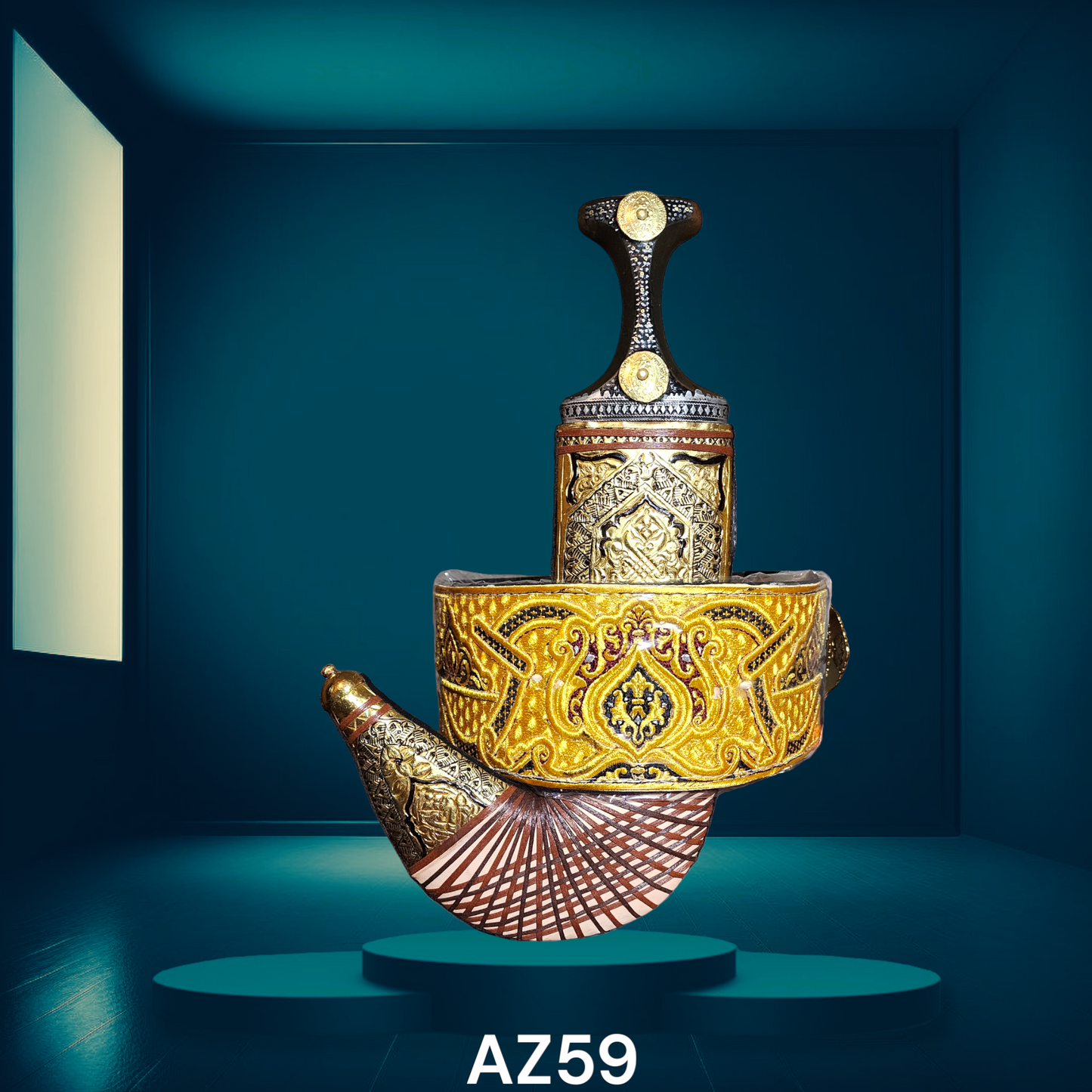 جنبية ذهبية ستايل سيفاني -AZ59- جنبية ذهبي ستايل صيفاني
