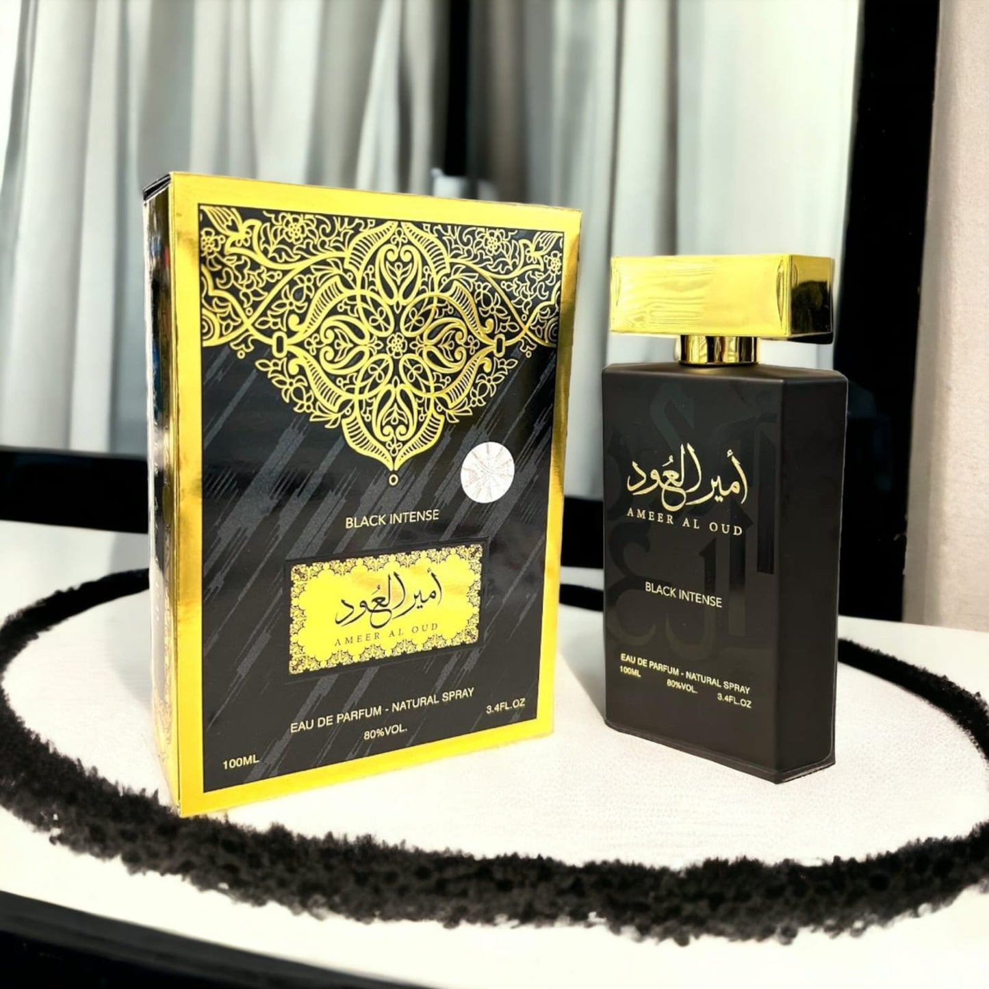 Ameer Al Oud Black Perfume 100 ML _ عطر امير العود اسود عالي الجوه