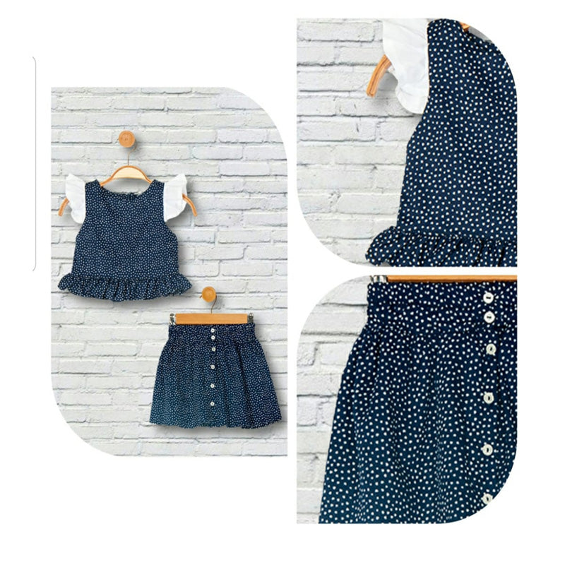 Casual baby clothes for girls - ملابس اطفال كاجوال بناتي قطعتين