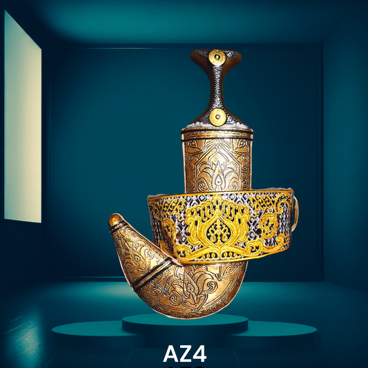 GOLD JANBIYAH SAIFANI STYLE -AZ5- جنبية ذهبي ستايل صيفاني