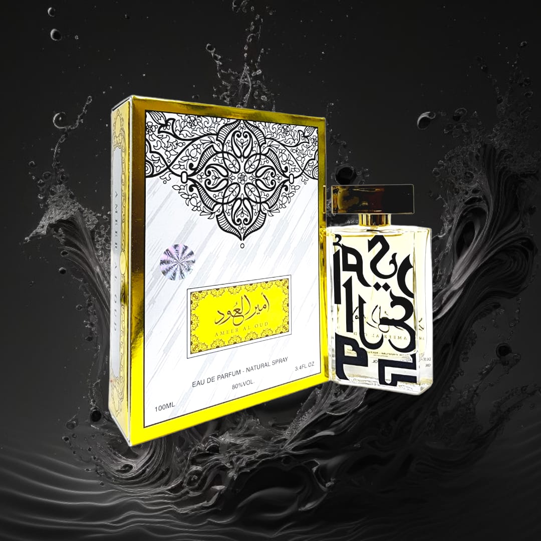 Ameer Al Oud gold Perfume  100 ML _ عطراميرالعود الذهبي عالي الجوه