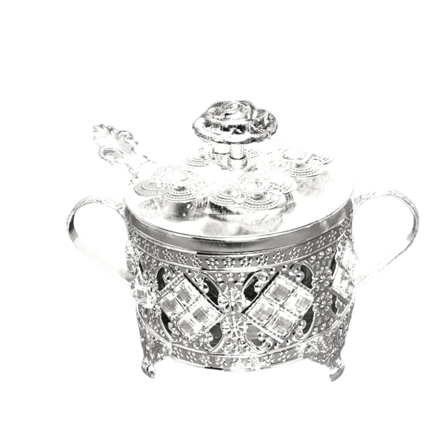 silver Sugar container _ حافضه السكر فضية